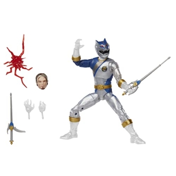 Power Rangers Lightning Collection Wild Force Lunar Wolf Ranger 6-Inch Premium Collectible Action Fi...