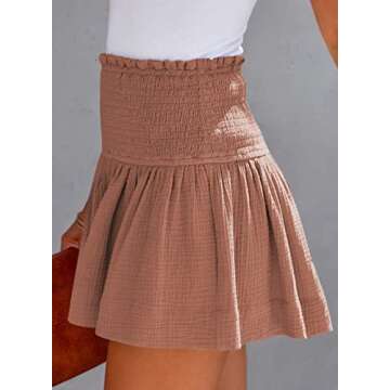 Dokotoo Shorts Women Cute Beach Outfits Shorts High Elastic Plus Size Resort Wear Summer Spring Fashion 2024 Clothes Shorts Vacation Cruise Outfits Pink Medium