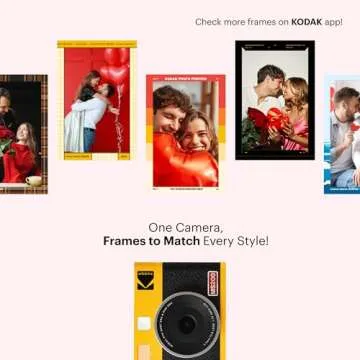 KODAK Mini Shot 2 ERA 4PASS 2-in-1 Instant Camera and Photo Printer (Black, Camera + Initial 8 Sheets + 60 Sheets)