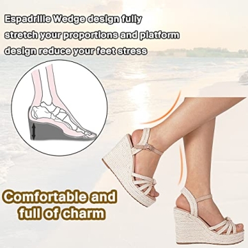 Mikasashoes Wedge Heels Stylish Comfortable Sandals for Women