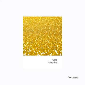 Hemway Premium Ultra Sparkle Glitter Multi Purpose Metallic Flake for Arts Crafts Nails Cosmetics Re...