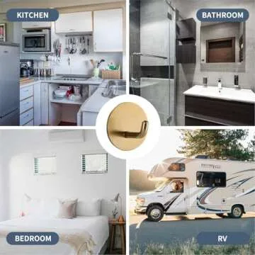Heavy Duty Waterproof Adhesive Hooks for Easy Hanging