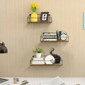 Edenseelake Floating Wall Shelves Set of 3 for Home