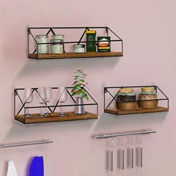 Edenseelake Floating Wall Shelves Set of 3 for Home