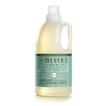 Mrs. Meyer’s Liquid Laundry Detergent - Eco-Friendly Formula with Basil Scent, 64 Oz
