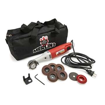 King Arthur Tools Merlin2 Variable-Speed Angle Grinder Kit for Woodworking Enthusiasts