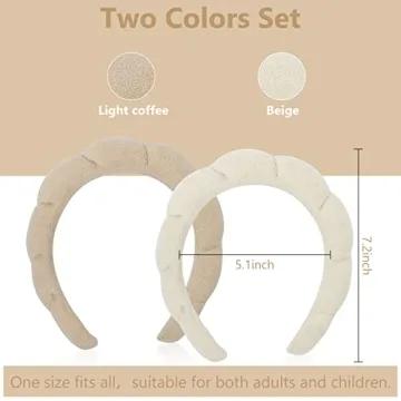 AMCAMI Spa Headband Set 2 PCS for Women - Stylish & Comfortable