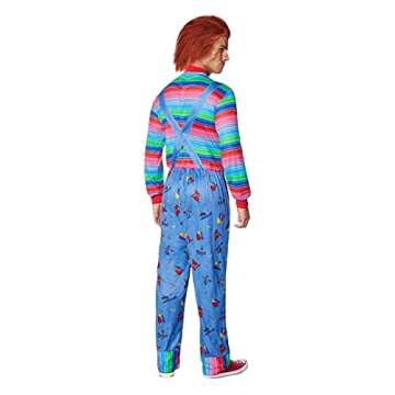 Spirit Halloween Adult Chucky Costume (Deluxe Chucky (Mens), L/XL)
