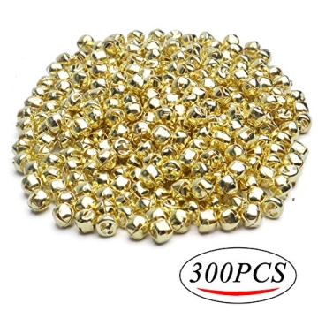 BronaGrand 300pcs Jingle Bells for Christmas Crafting
