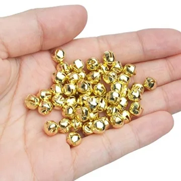 BronaGrand 300pcs Jingle Bells for Christmas Crafting