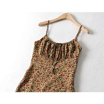Omoone Floral Spaghetti Strap Dress for Summer Days