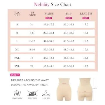 Nebility Tummy Control Shapewear Shorts for Women