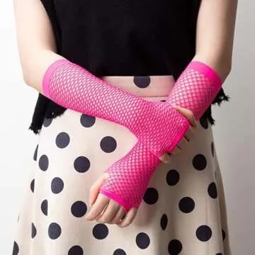 Gatielzana Fishnet Gloves - Stylish Fingerless Accessory