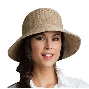 Coolibar UPF 50+ Women's Marina Sun Hat - Stylish Sun Protection for Every Adventure
