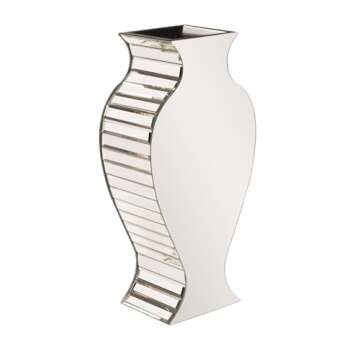 Howard Elliott Small Rounded Mirrored Vase, High Style Decorative Design for Home or Office Decor, I...