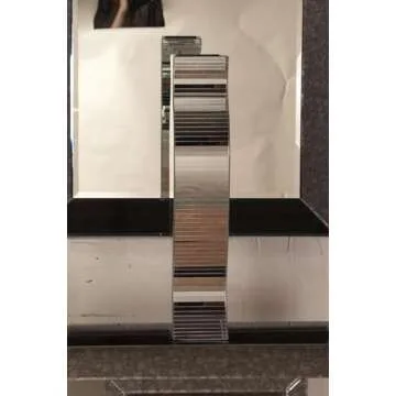 Howard Elliott Small Rounded Mirrored Vase, High Style Decorative Design for Home or Office Decor, Ideal Gift for Loved Ones, Wedding, Christmas or Any Occasion, 6 x 20 x 10 Inch, Metallic