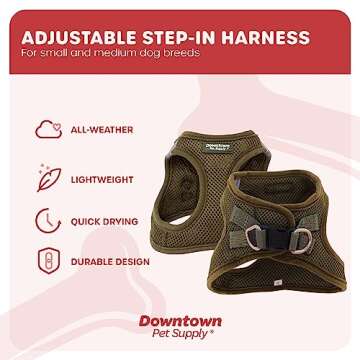 Downtown Pet Step in No Pull Dog Harness for Small Dogs