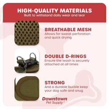 Downtown Pet Step in No Pull Dog Harness for Small Dogs