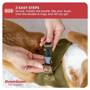 Downtown Pet Step in No Pull Dog Harness for Small Dogs