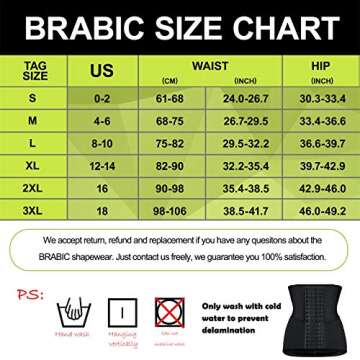 BRABIC 2 in 1 Postpartum Belly Wrap Girdle Pelvis Belt Waist Trainer Tummy Control Shapewear for Women (Black, L)
