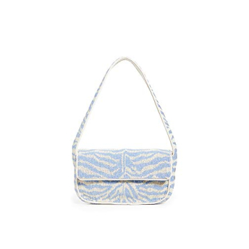 STAUD Women's Tommy Bag, Light Blue/Cream, One Size