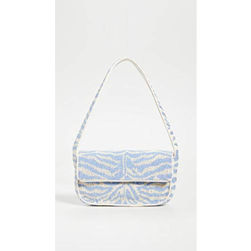 STAUD Women's Tommy Bag, Light Blue/Cream, One Size