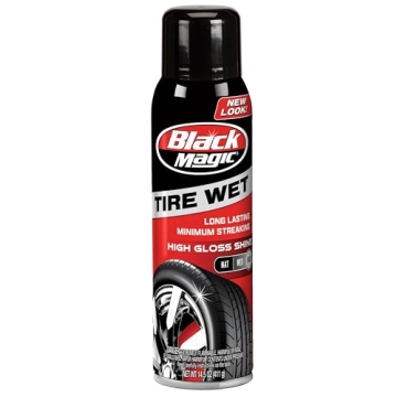 Black Magic BC23220 Tire Wet Spray - Long-Lasting High-Gloss Shine