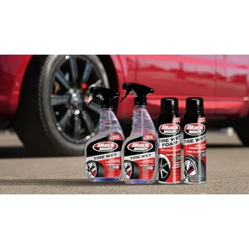 Black Magic Tire Wet Spray for High-Gloss Shine