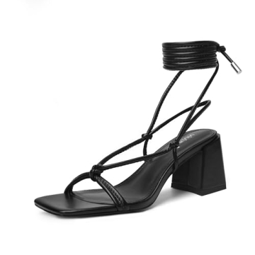 Vivianly Chunky Heel Sandals for Style and Comfort
