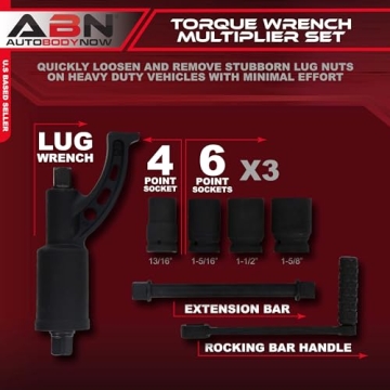ABN Torque Multiplier Wrench for Effortless Lug Nut Removal