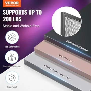 VEVOR Portable DJ Booth with Scrims & Carrying Bag