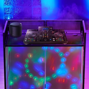 VEVOR Portable DJ Booth with Scrims & Carrying Bag