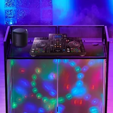 VEVOR Portable DJ Booth with Scrims & Carrying Bag