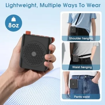 Wireless Voice Amplifier for Teachers with 15W Speaker