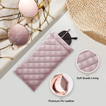 Soft PU Leather Sunglass Pouch Organizer 2 Pack