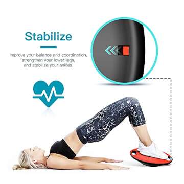 EVERYMILE Balance Board for Core Training and Rehabilitation
