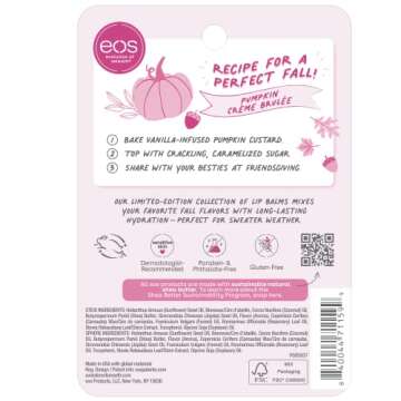 eos Pumpkin Crème Brûlée Lip Balm - All-Day Moisture
