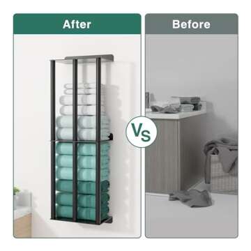 Smart Space-Saving Towel Rack for Bathrooms 26x5.9 Inches