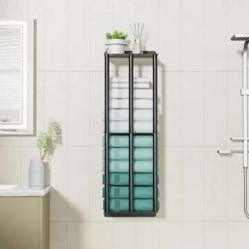 Smart Space-Saving Towel Rack for Bathrooms 26x5.9 Inches