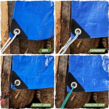 Heavy Duty 100% Waterproof Tarp - 6x8 Blue