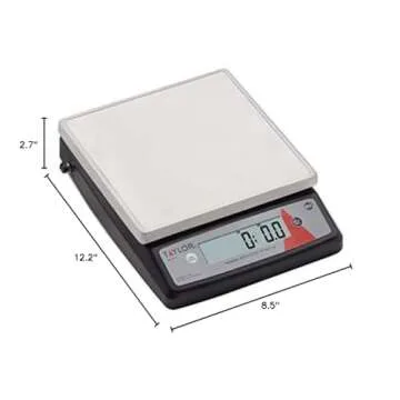 Precision Taylor TE22FT Digital Kitchen Scale for Home and Chef