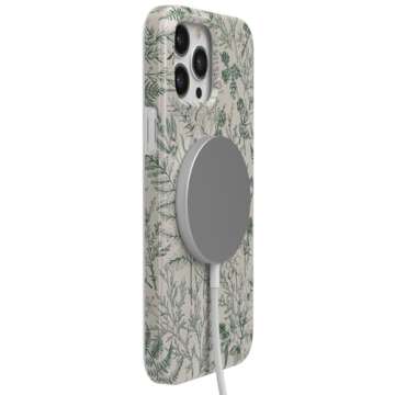 Casely iPhone 13 Pro Case | Sage Garden | Green Floral | Compatible with MagSafe | Classic Ultra-Slim Design