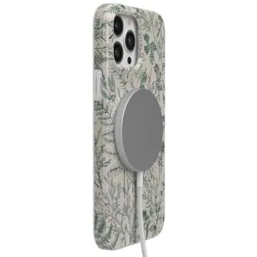 Casely iPhone 13 Pro Case | Sage Garden | Green Floral | Compatible with MagSafe | Classic Ultra-Slim Design