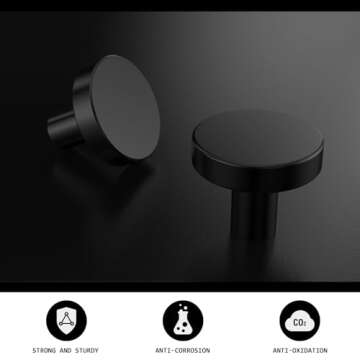 Stylish homdiy Black Cabinet Knobs for Elegant Decor