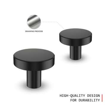 Stylish homdiy Black Cabinet Knobs for Elegant Decor