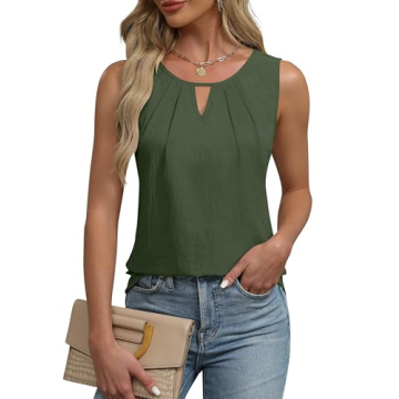 Blooming Jelly Women's Summer Tank Top - Sleeveless Business Casual Blouse