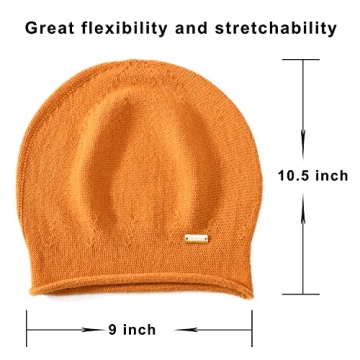 jaxmonoy Cashmere Beanie for Women - Style & Warmth