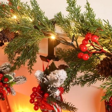 Heavy Duty 2-in-1 Mantel Garland & Stocking Hanger