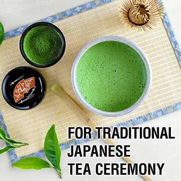 Japanese Ceremonial Grade Matcha, Matcha Green Tea Powder, 100％ Authentic Japanese Origin, From Uji Kyoto, Japan (30g)【YAMASAN】