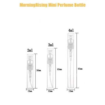 Mini Perfume Bottle 2ml 100pcs, Small Refillable Spray Bottle, Perfume Mouthwash Bottle for Cleaning...